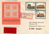 DDR: MiNr. U 1, 28.09.1984, "Burgen der DDR / PHILATELIA", privat Brandenburg - Brandenburg an der Havel Vorschau