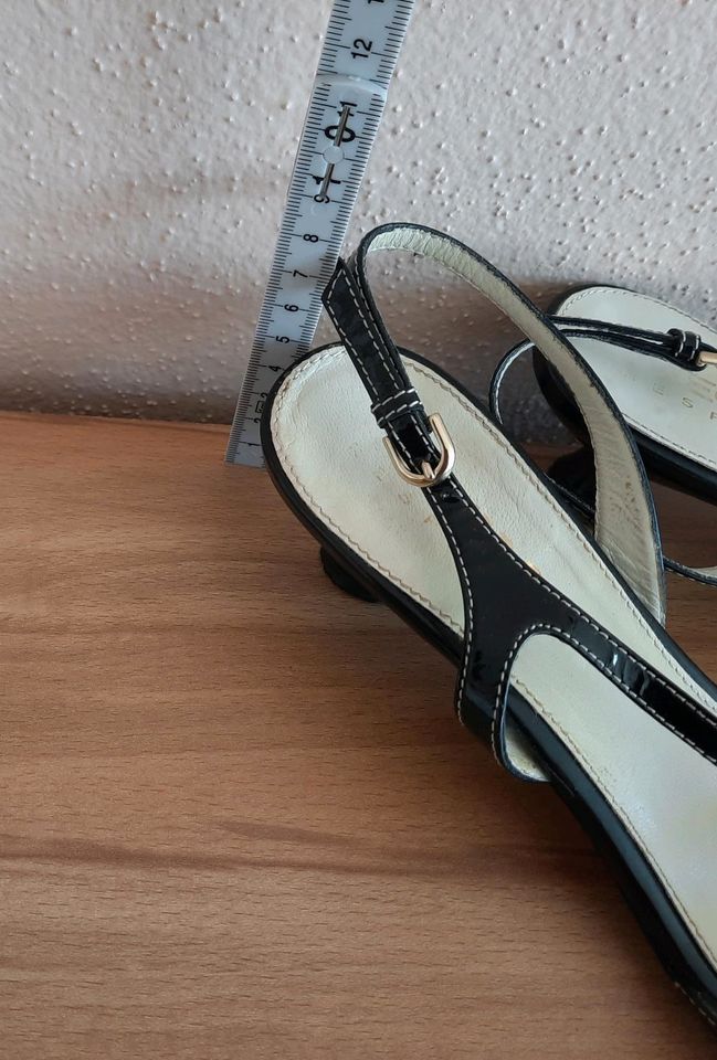 Geox Sandalen/Damenschuhe schwarz Gr. 38 mit Steinchen in Mötzing