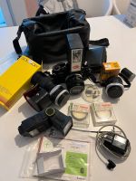 Canon AE1 Kamera mit objektive u  viel Zubehör alles Original Niedersachsen - Haselünne Vorschau