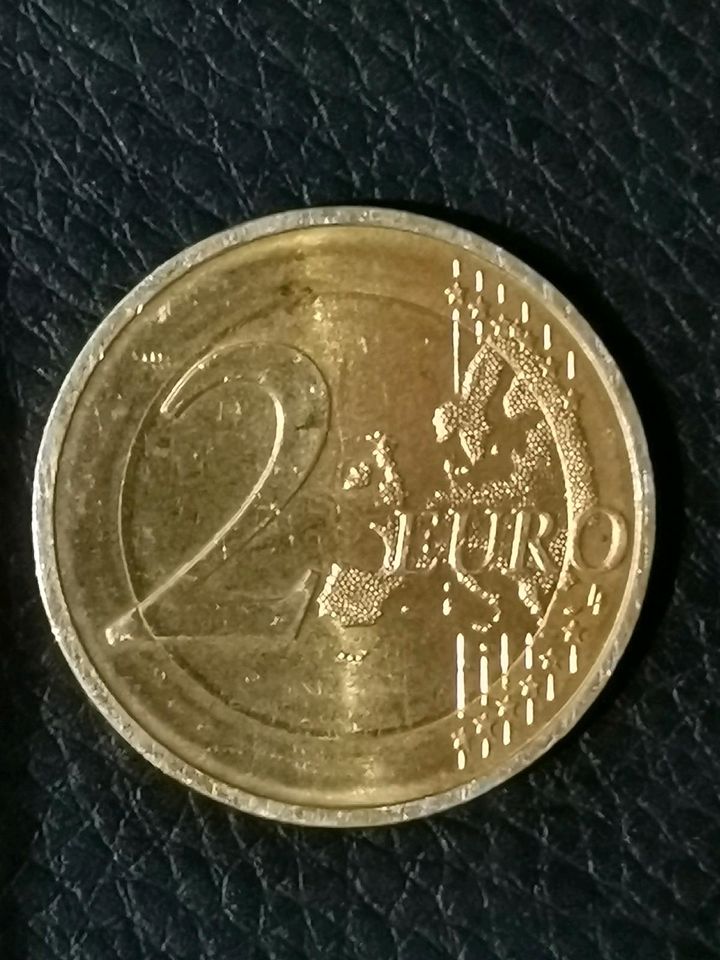 2 Euro vergoldet 2017 G in Pegau