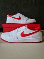 Air Jordan 1 Low Retro OG  weiß rot in EUR 46 neu in OVP Hessen - Wetzlar Vorschau
