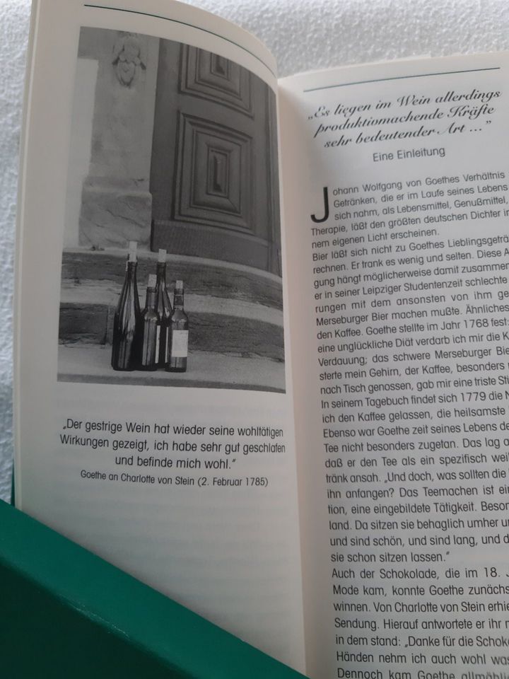 Goethe: Da hab ich mich ja umsonst besoffen" in Jugenheim in Rheinhessen