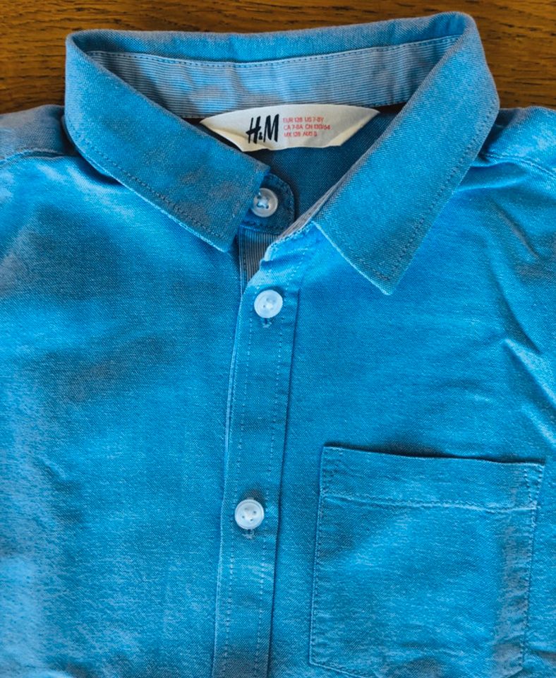 Langarm Hemden in Größe 128 von H&M, Fashion & L.O.G.G. in Lörrach
