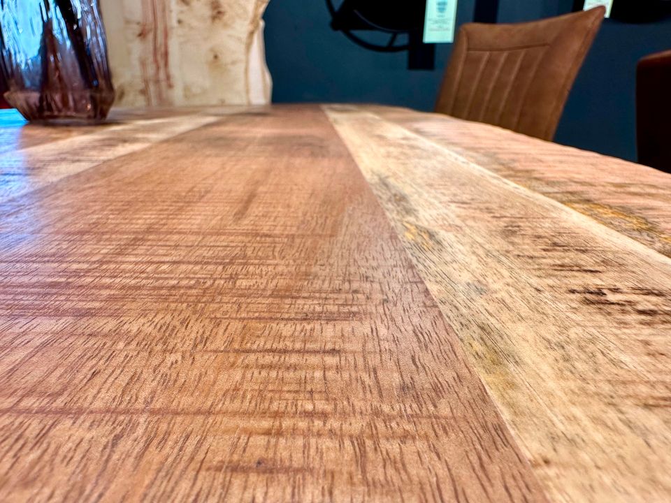 160 cm Mango Esstisch & Gestell 4 cm Tischplatte NEU Massiv Holz in Wermelskirchen