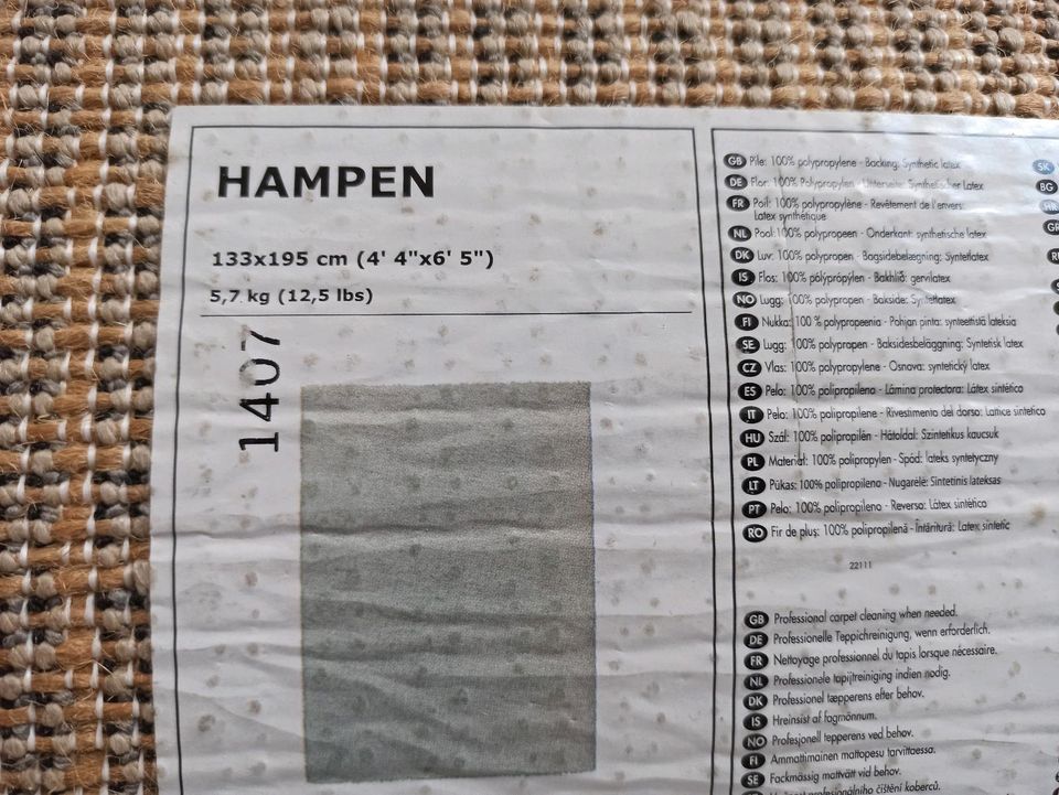 Teppich Hampen Ikea 133x195cm 2x in Wetzlar