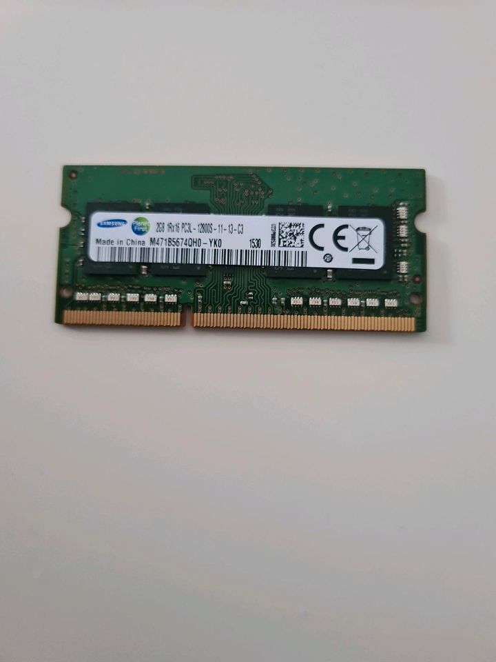 Laptop Speicher Riegel Ddr3 pc3l pc2 2Gb 512 Mb in Kiel