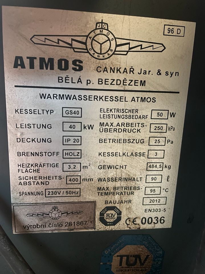 Atmos GS 40 * Holzvergaser * in Finnentrop