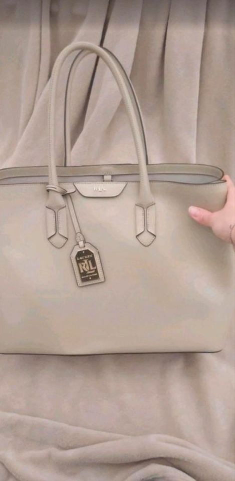 Große Ralph Lauren Tasche, Leder, beige, top Zustand in Berlin