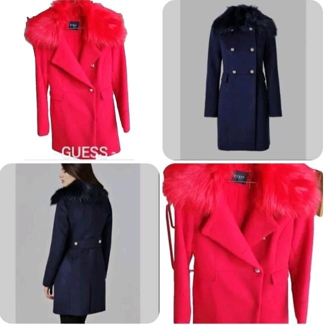 Guess Damenmantel S Winter 49% Wolle NP 189€ Designer Rot NEUWERT in Mülheim (Ruhr)