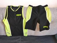 Triathlon Zweiteiler Arena grün-schwarz Hose mit Sitzpolster Sachsen-Anhalt - Eisleben Vorschau