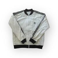 Vintage y2k Adidas Retro 90s Jacket fit L weiß schwarz Hessen - Habichtswald Vorschau