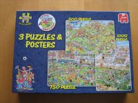 3 x Puzzle + Poster Jumbo 01483 Football van Haasteren 500 - 1000 Baden-Württemberg - Rheinstetten Vorschau