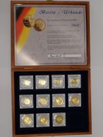 Vergoldete DM-Münzen der BRD Bundesrepublik Deutschland Düsseldorf - Flingern Nord Vorschau