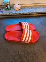 Adidas Badelatschen Adilette - Rot/Weiß Größe 46 Rheinland-Pfalz - Mainz Vorschau