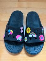 Crocs Classic Slide Sandalen Gr. 37 / 38 schwarz Nordrhein-Westfalen - Krefeld Vorschau