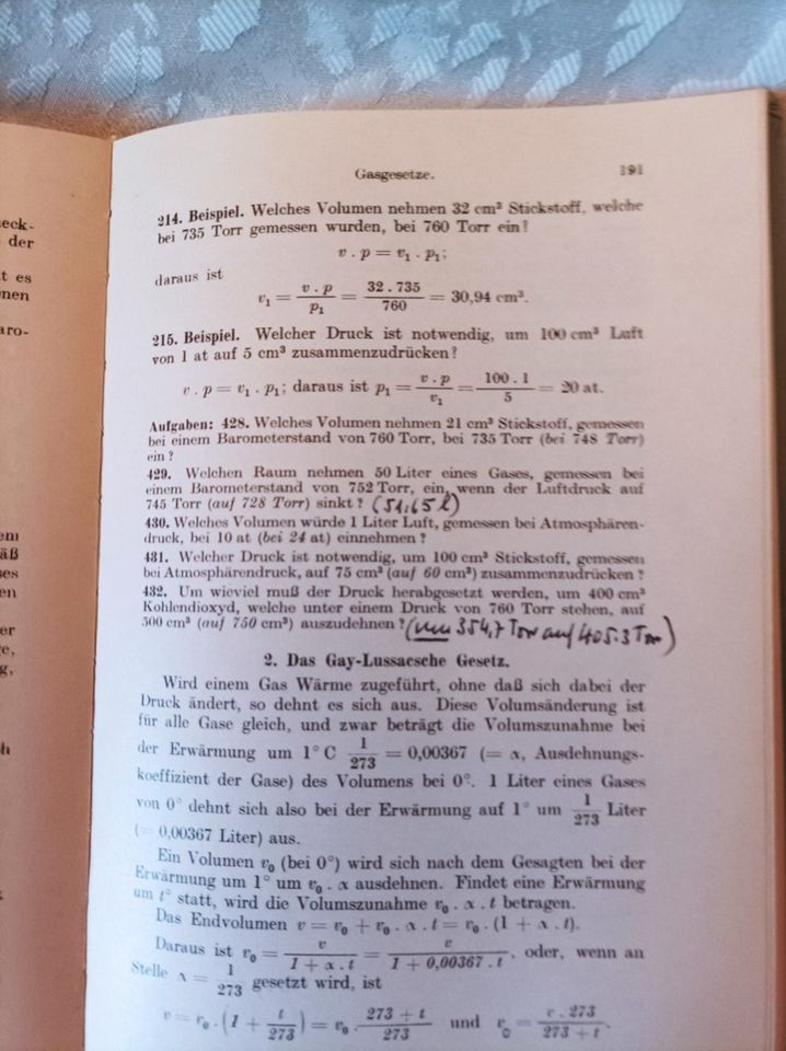 Rechnen in der Chemie,1.Teil: Grundoperationen-Stöchiometrie 1958 in Kelkheim