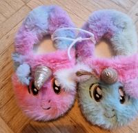 Einhorn hausschuhe rosa bunt gr. 24 25 warm Plüsch  neu Bayern - Neuendettelsau Vorschau