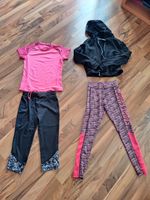 1x 4er Set Leggins Top Jacke lang kurz Schule Sportkleidung 134 Thüringen - Eisenach Vorschau