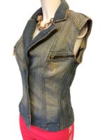 Versace Weste- Jeans Denim Weste- Gilet- blau -gold -Gr.S-36-38 München - Milbertshofen - Am Hart Vorschau