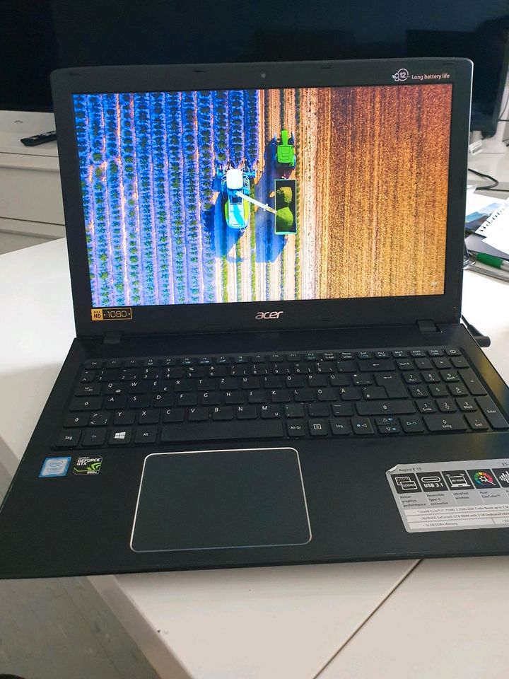 Notebook, Laptop Acer i7 7500U, 16 GB DDR4, GTX 950M, 512 GB SSD, in Wiesbaden