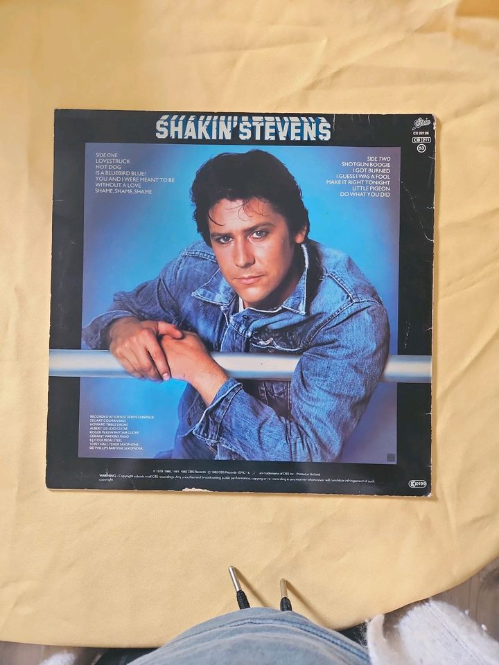 Schallplatten,  Shakin Stevens in Duisburg