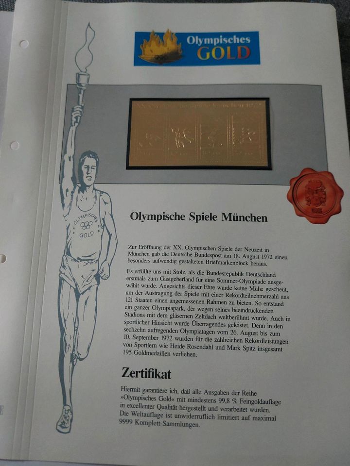 Briefmarken olympia München 1972 in Braunschweig
