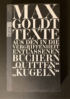 Max Goldt Texte aus „Quitten“ und „Kugeln“ Leipzig - Leipzig, Südvorstadt Vorschau