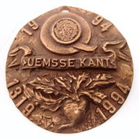 Medaille Plakette Bronze Kunstguss 9 cm Uemsse Kant Reliefbild Nordrhein-Westfalen - Marl Vorschau