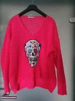 Strickpullover mit V - Ausschnitt in neon pink Nordrhein-Westfalen - Balve Vorschau