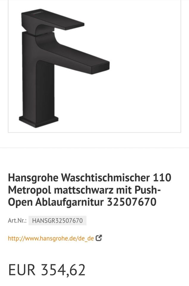 Hansgrohe Metropol Einhebel-Waschtischmischer in Essen