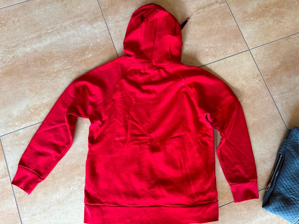 Herren Pullover Pullis Sweatshirt Kapuzenpulli grau rot gr. M-L in Wölfersheim