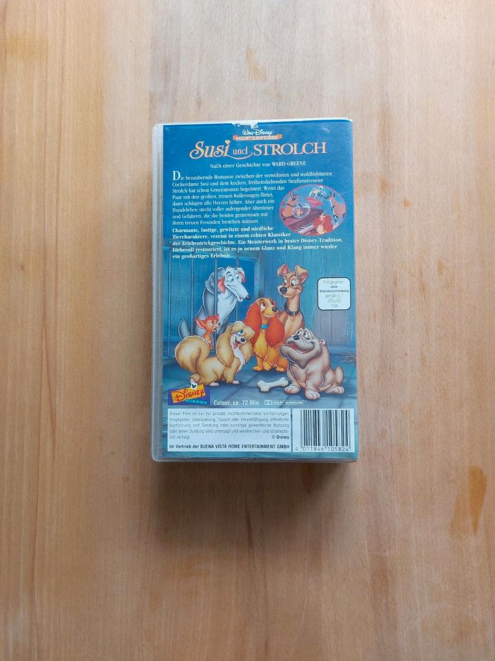 Walt Disneys Meisterwerke Susi und Strolch VHS mit Hologramm in Penig