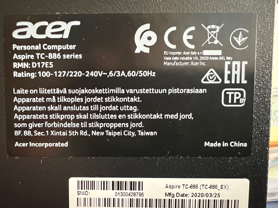 Acer Aspire TC-886 Desktop PC in Großenlüder
