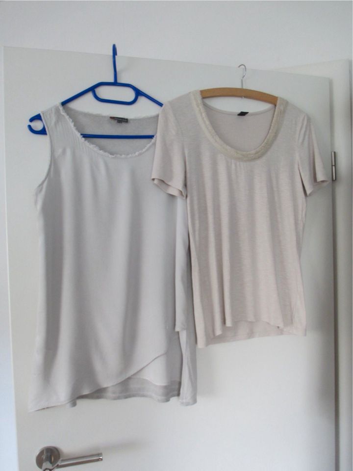 2 Shirts Street One und s.Oliver Steingrau + Beige Gr. 36 38 in Bochum