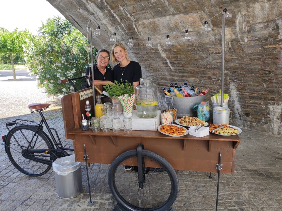 Sektempfang Mobile Prosecco Bar Bike Hochzeit Trauung mieten in Sommerhausen Main