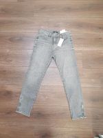 Opus Jeans Elma Zip grau Gr. 36 S Hose Slim Fit Bayern - Türkheim Vorschau