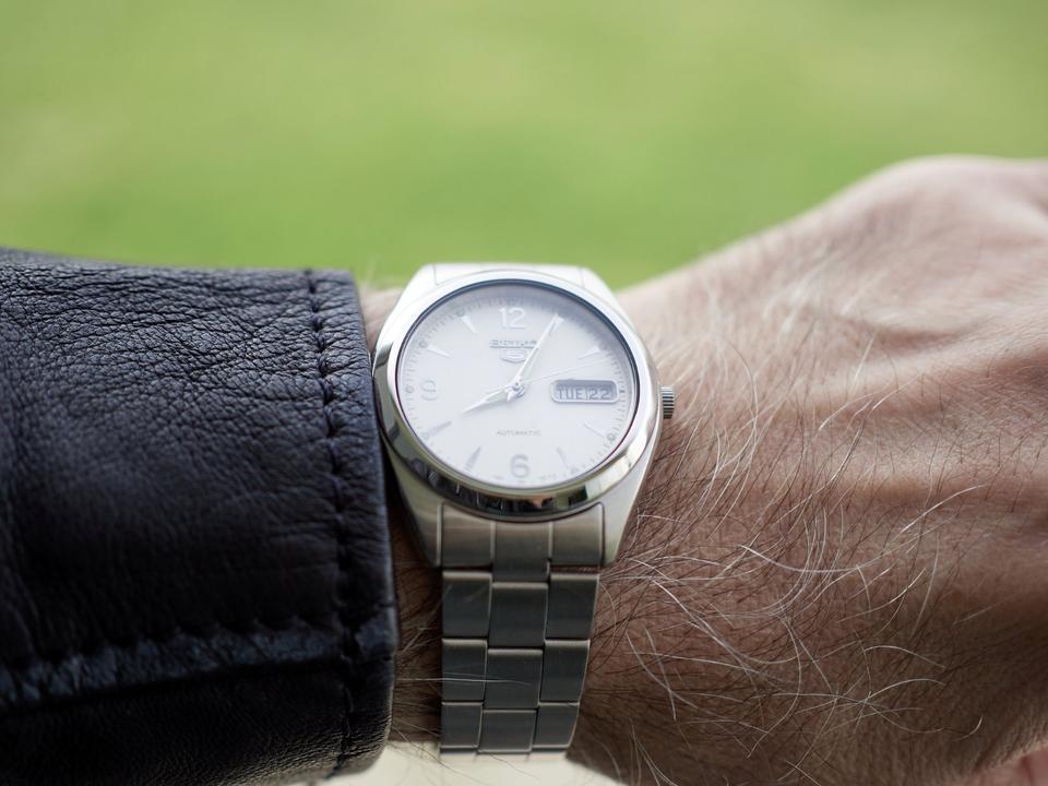 Vintage 2002 SEIKO 5 White See Through SNX121K 7S26 0440 NEU in Bayern Nordlingen kleinanzeigen