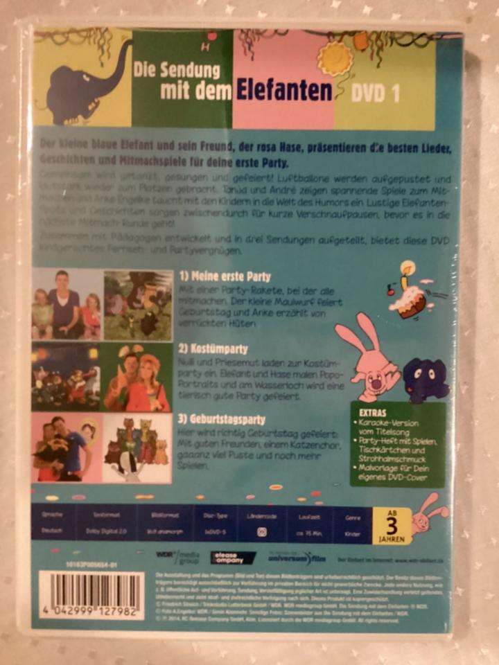 NEU DVD - DIE SENDUNG MIT DEM ELEFANTEN Meine erste Party DVD 1 in Mainz