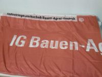 IG-BAU Banner Gewerkschaft Requisite Fals Flag Fanartikel Brandenburg - Königs Wusterhausen Vorschau