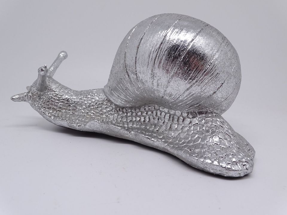 Cor Dekofigur Schnecke Weinbergschnecke Gold / Silber Wanddeko in Wiesbaden