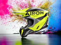 Airoh Twist 3.0 Motocrosshelm King Yellow Glossy Sachsen - Großolbersdorf Vorschau