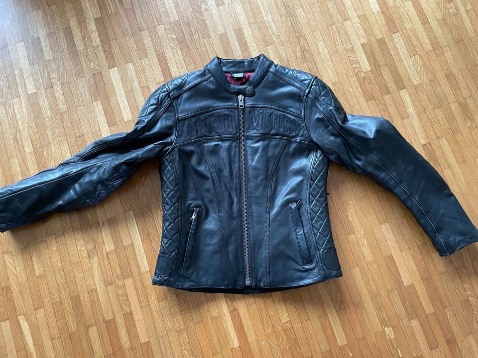 Damen Biker Jacke aus Leder, schwarz in Bargteheide