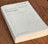 >>> Fahrplan Deutsche Bahn <<< Kursbuch 1998/99 Thüringen Thüringen - Erfurt Vorschau