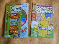 Simpsons Comics 55 2001, 57 2001 mit Stickerposter  Comic-Heft RA Aachen - Kornelimünster/Walheim Vorschau