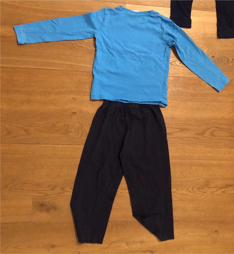 2x Minions Schlafanzug 2-Teiler Pyjama 110/116 blau grün grau in Diekholzen
