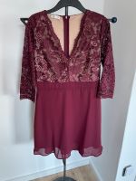 Chiffon-Kleid mit Spitze ahornrot, Größe 40/42 Nordrhein-Westfalen - Engelskirchen Vorschau