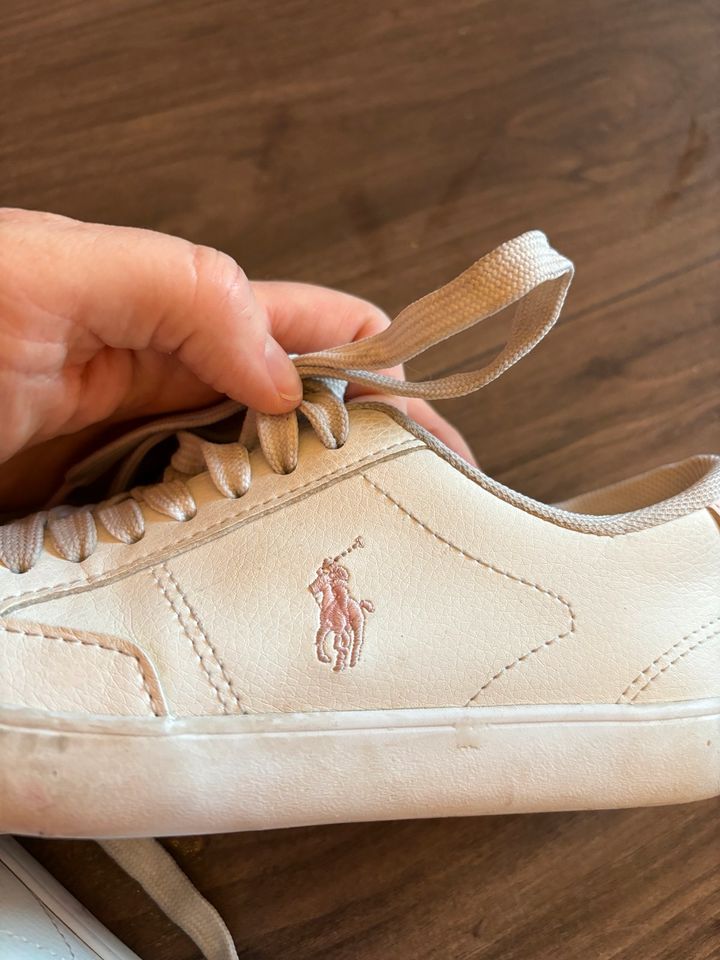 Polo Ralph Lauren Sneaker Turnschuhe weiß Rose Gr. 31 in Krefeld