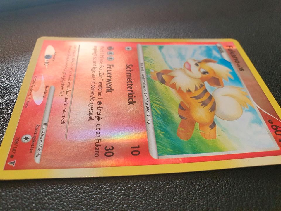 Pokemon Sammelkarte Fukano (108/147), Reverse Holo in Hamburg