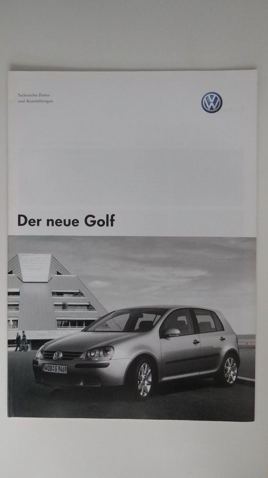 VW Golf V Prospekt mit Preisliste in Haren (Ems)