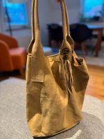 Handtasche beige, inkl. Mini-Innentasche, Wildleder Stuttgart - Stuttgart-West Vorschau